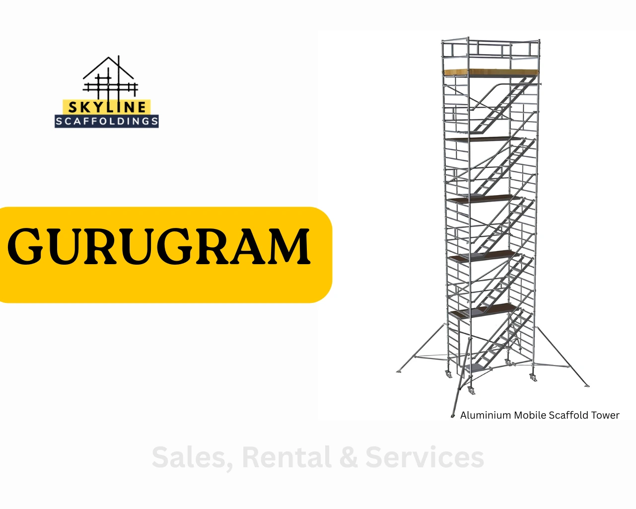 Aluminium scaffolding on rent in Gurugram