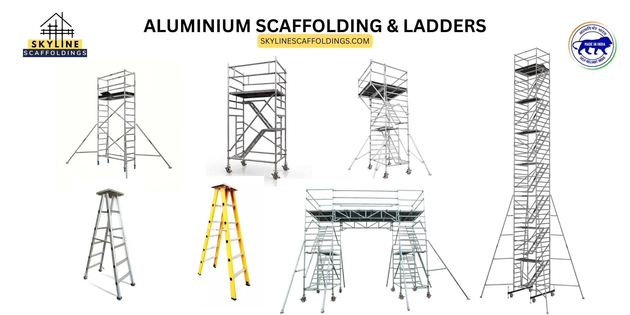 Aluminium scaffolding tower by Skyline Scaffoldings